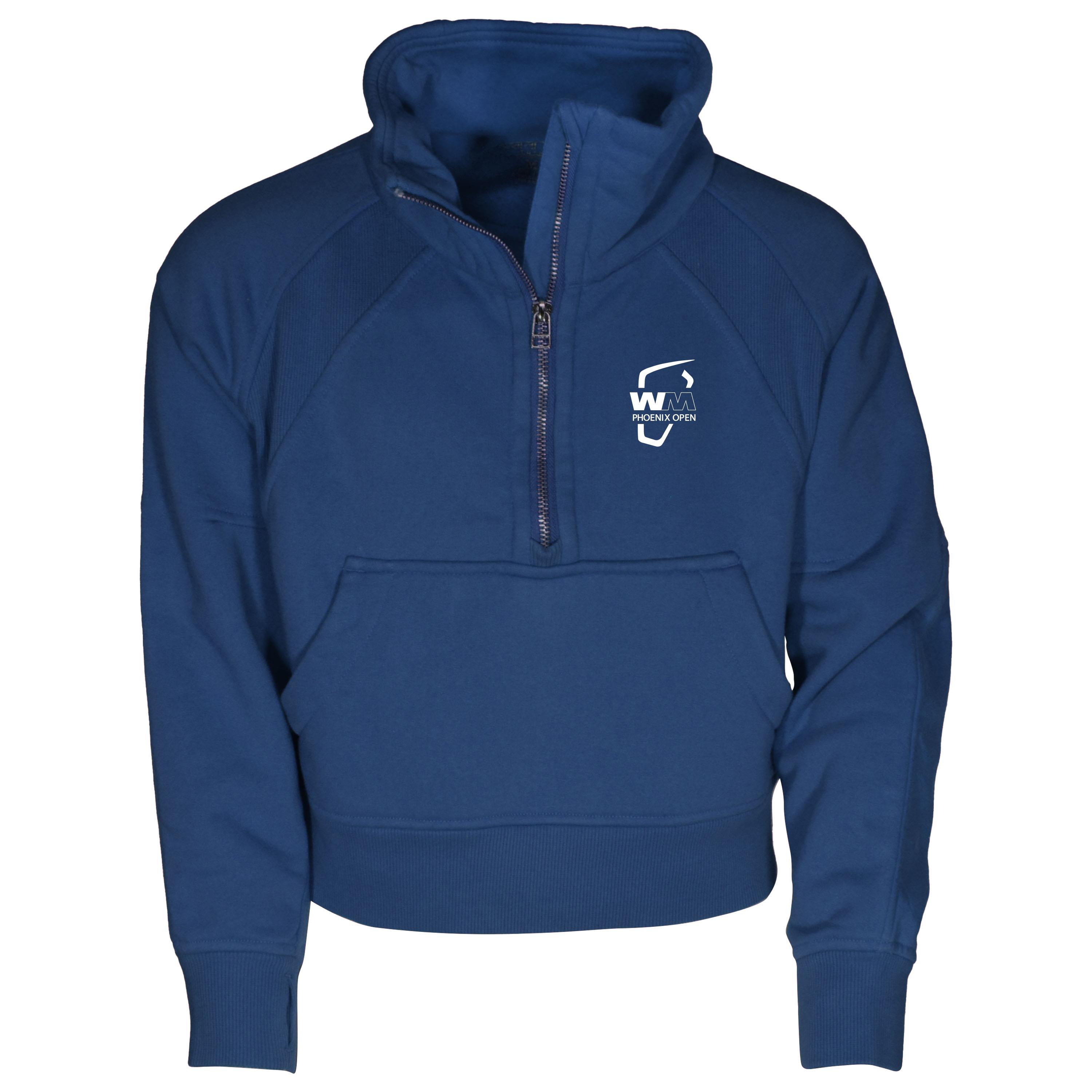 Girls Youth Garb Navy WM Phoenix Open Cropped Dawn Funnel Neck Half-Zip Sweatshirt Girls Youth Garb Navy WM Phoenix Open Cropped Dawn Funnel Neck Half-Zip Sweatshirt