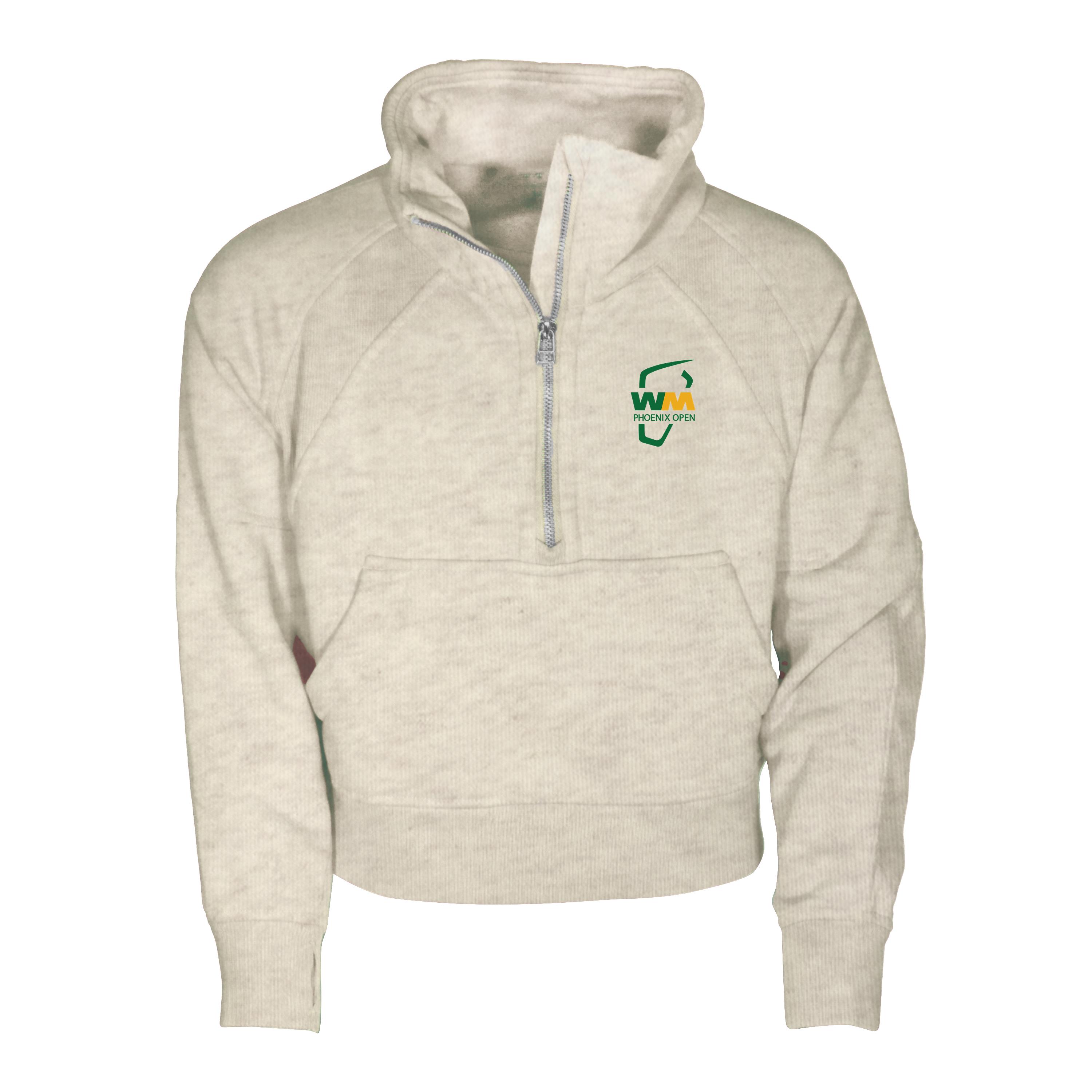 Girls Toddler Garb Natural WM Phoenix Open Cropped Dawn Funnel Neck Half-Zip Sweatshirt Girls Toddler Garb Natural WM Phoenix Open Cropped Dawn Funnel Neck Half-Zip Sweatshirt
