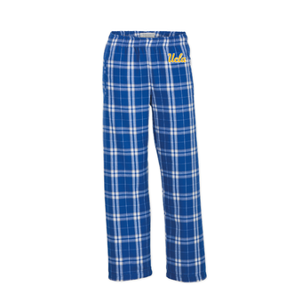 Youth Boxercraft Blue UCLA Bruins Plaid Flannel Pants