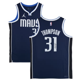 Klay Thompson Dallas Mavericks Autographed Nike Blue Statement Edition Swingman Jersey