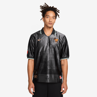 Men's Nike Black France National Team Dri-FIT Energy Lifestyle Jersey