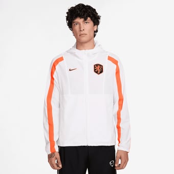 Men's Nike White Netherlands National Team 2026 Energy Dri-FIT Full-Zip Hooded Jacket
