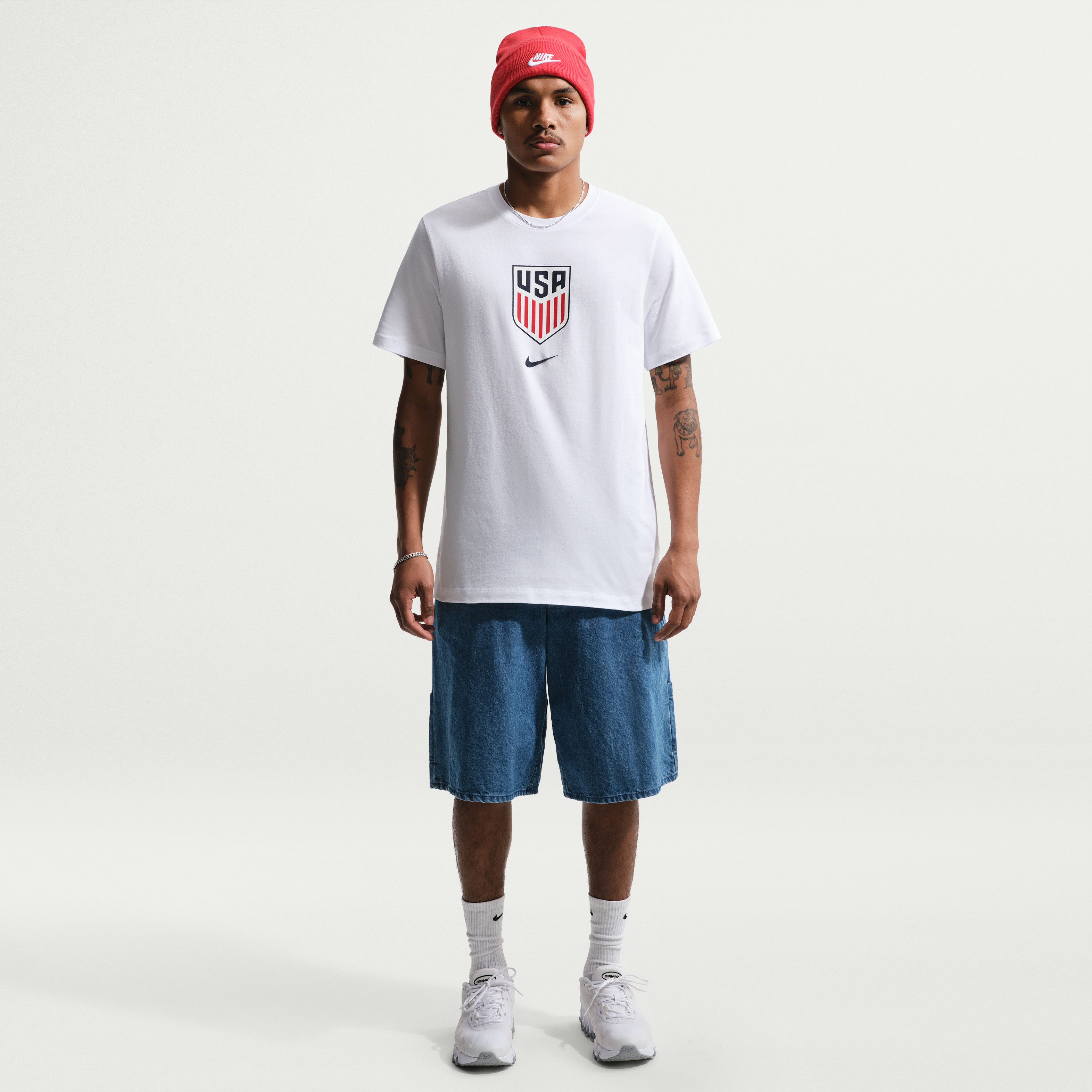 Men's Nike White USMNT Crest T-Shirt