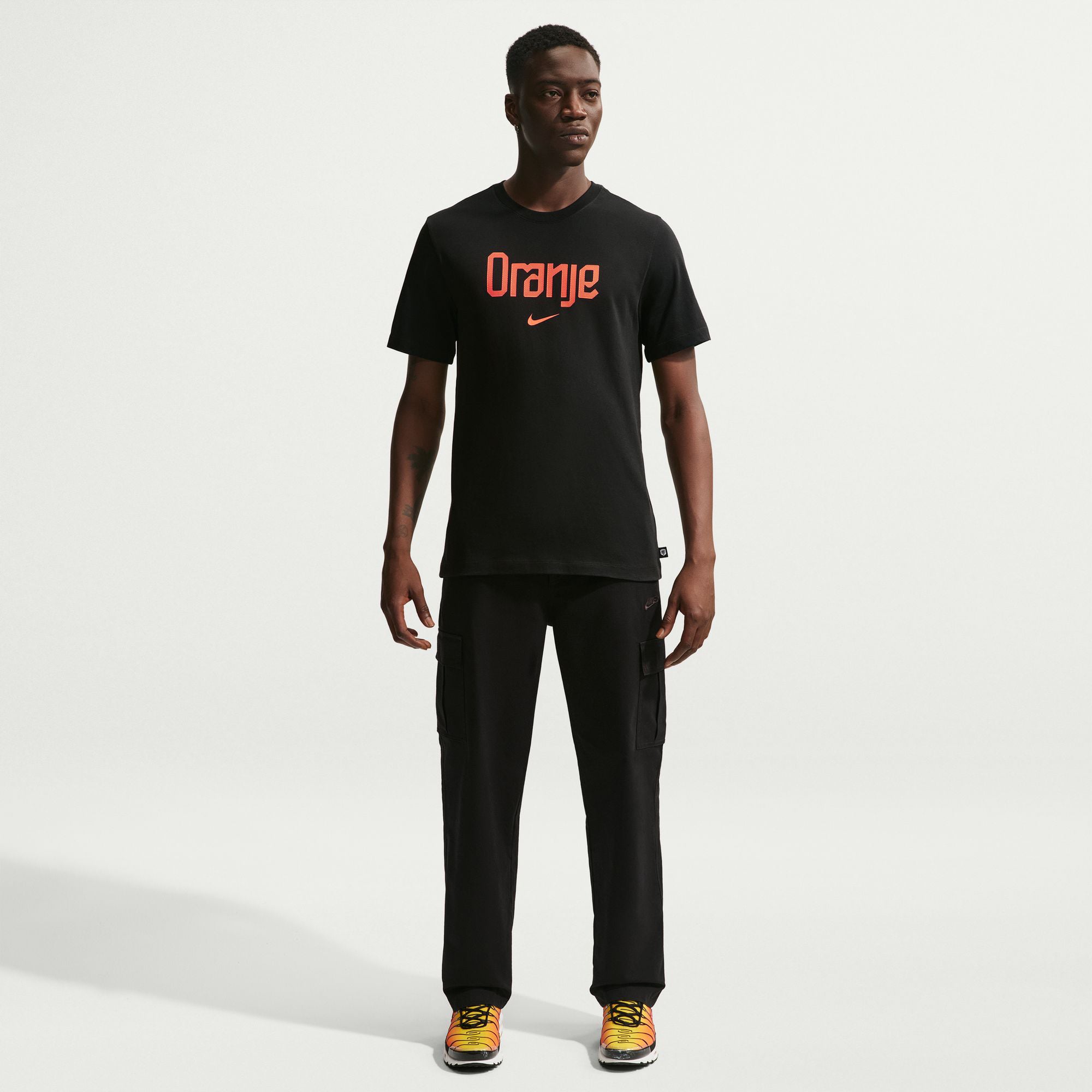 Men's Nike Black Netherlands National Team Wordmark T-Shirt