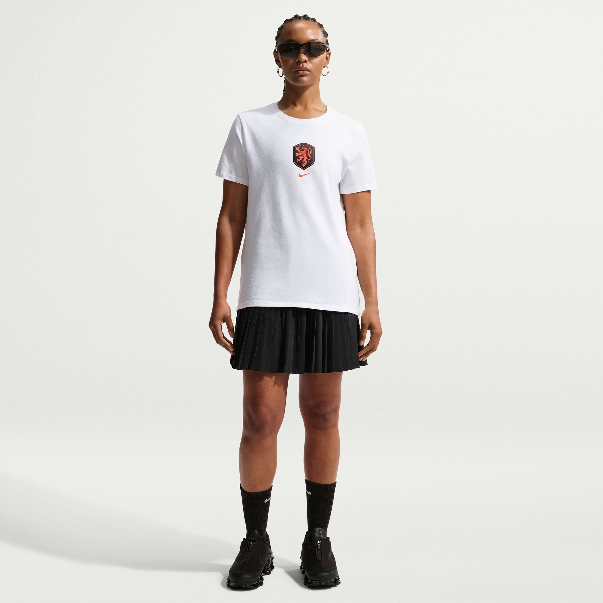 Women's Nike White Netherlands National Team Crest T-Shirt