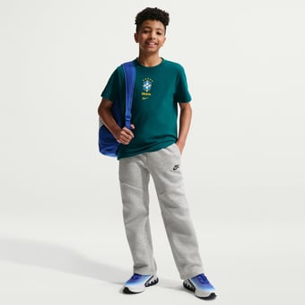 Youth Nike Green Brazil National Team Crest T-Shirt