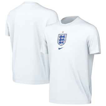 Youth Nike White England National Team Crest T-Shirt