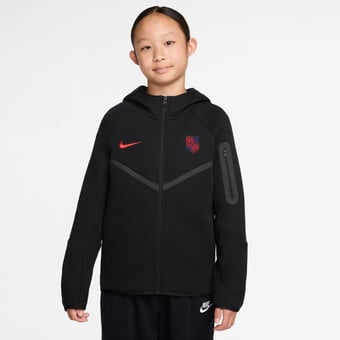Youth Nike Black USMNT Tech Fleece Full-Zip Hoodie