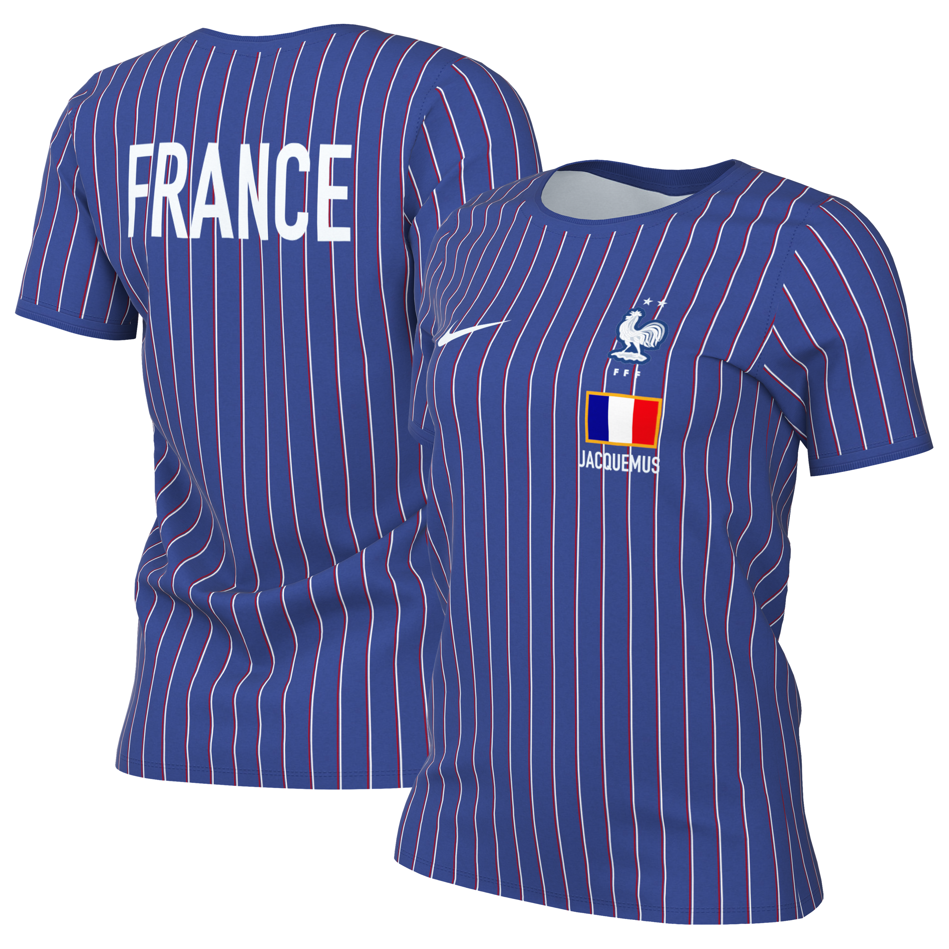 Women's Nike Blue France National Team x Jacquemus 2026 Dri-FIT Pre-Match Top