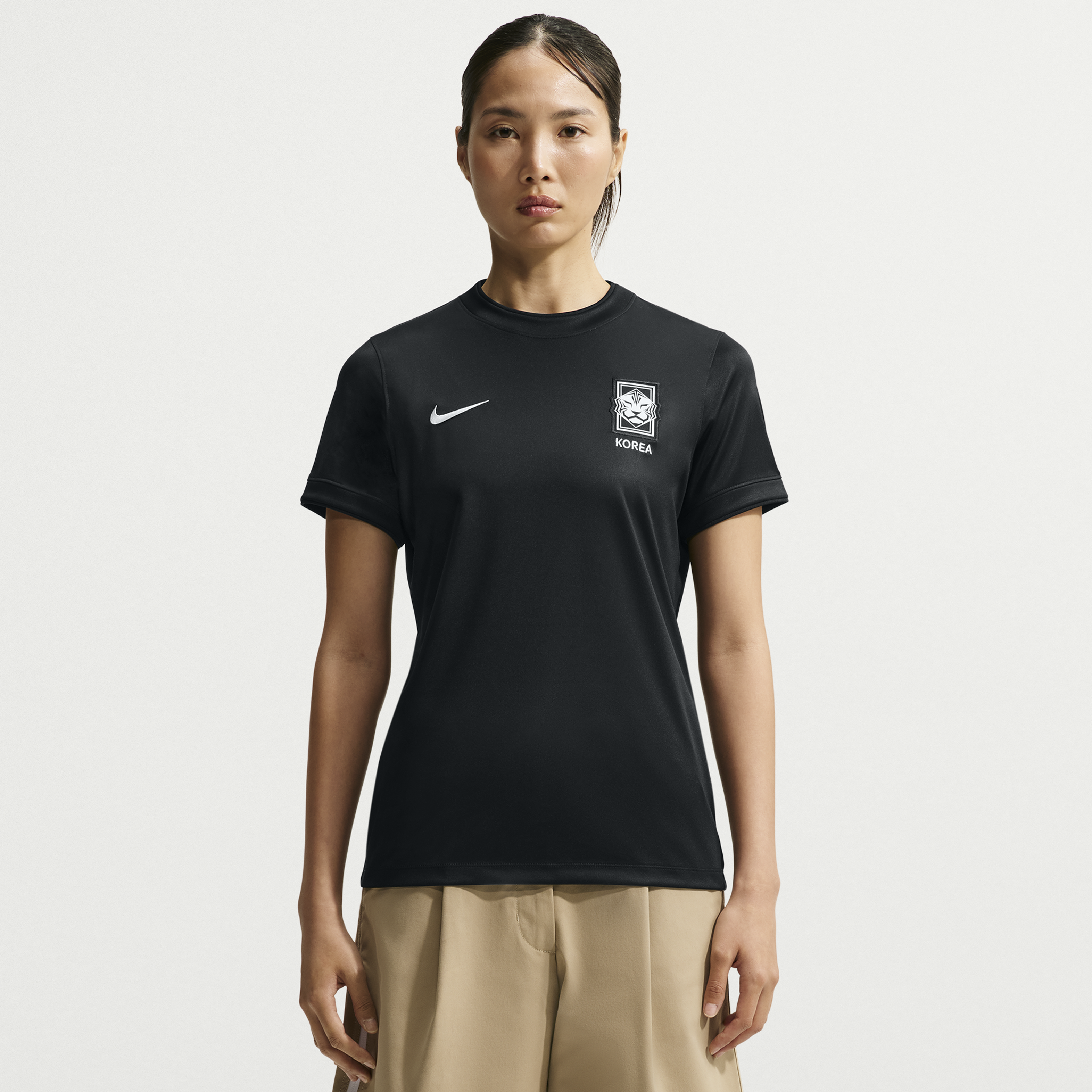 Women's Nike Black South Korea National Team x PEACEMINUSONE Dri-FIT Pre-Match Top