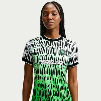 Women's Nike Black Nigeria National Team x Slawn 2026 Dri-FIT Pre-Match Top