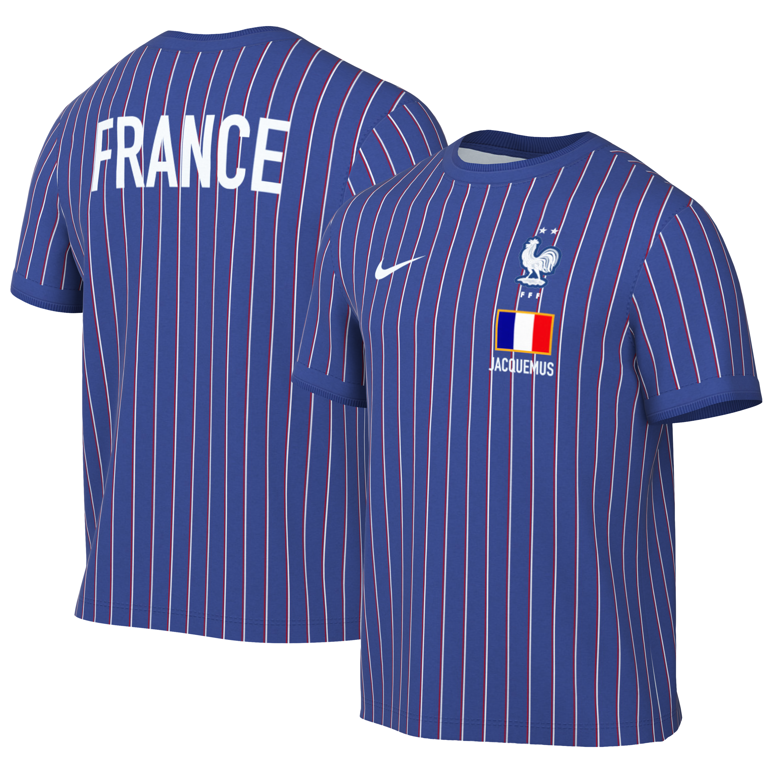 Men's Nike Blue France National Team x Jacquemus 2026 Dri-FIT Pre-Match Top