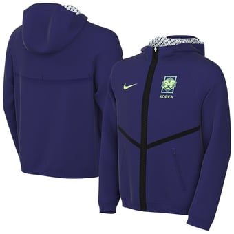 Youth Nike Purple South Korea National Team 2026 Anthem Full-Zip Hooded Jacket