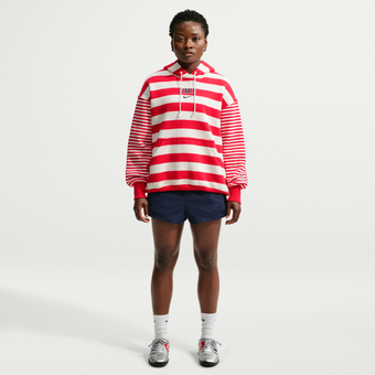Women's Nike White/Red USMNT Oversized Phoenix Fleece Hoodie
