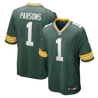 Green Bay Packers Nike Game Home Jersey - Green - Micah Parsons - Mens