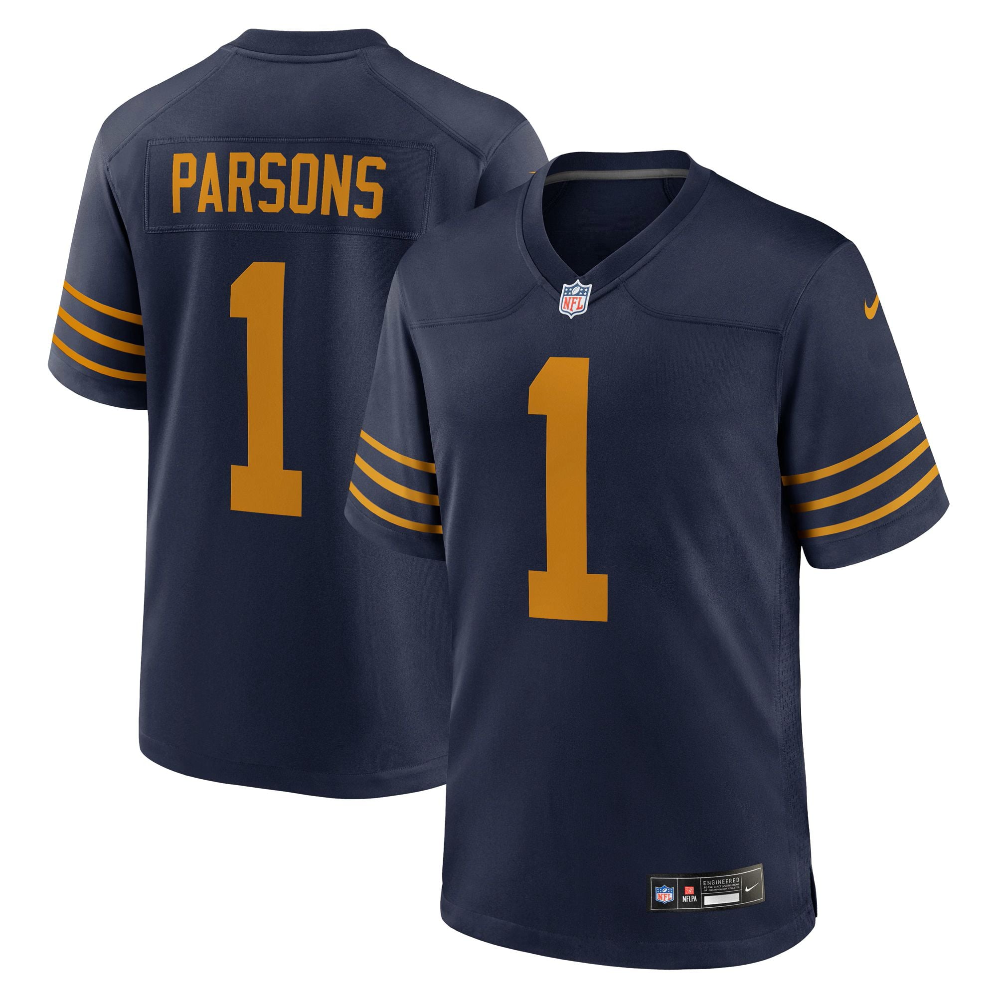 Green Bay Packers Nike Game Alternate Jersey - Navy - Micah Parsons - Mens