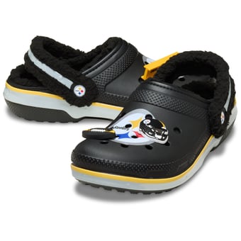 Unisex Crocs Pittsburgh Steelers Classic Lined Clog
