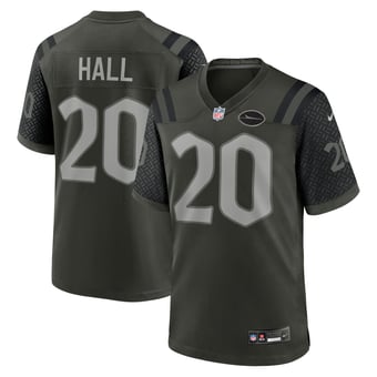 New York Jets Nike Game Rivalry Jersey - Black - Breece Hall - Mens