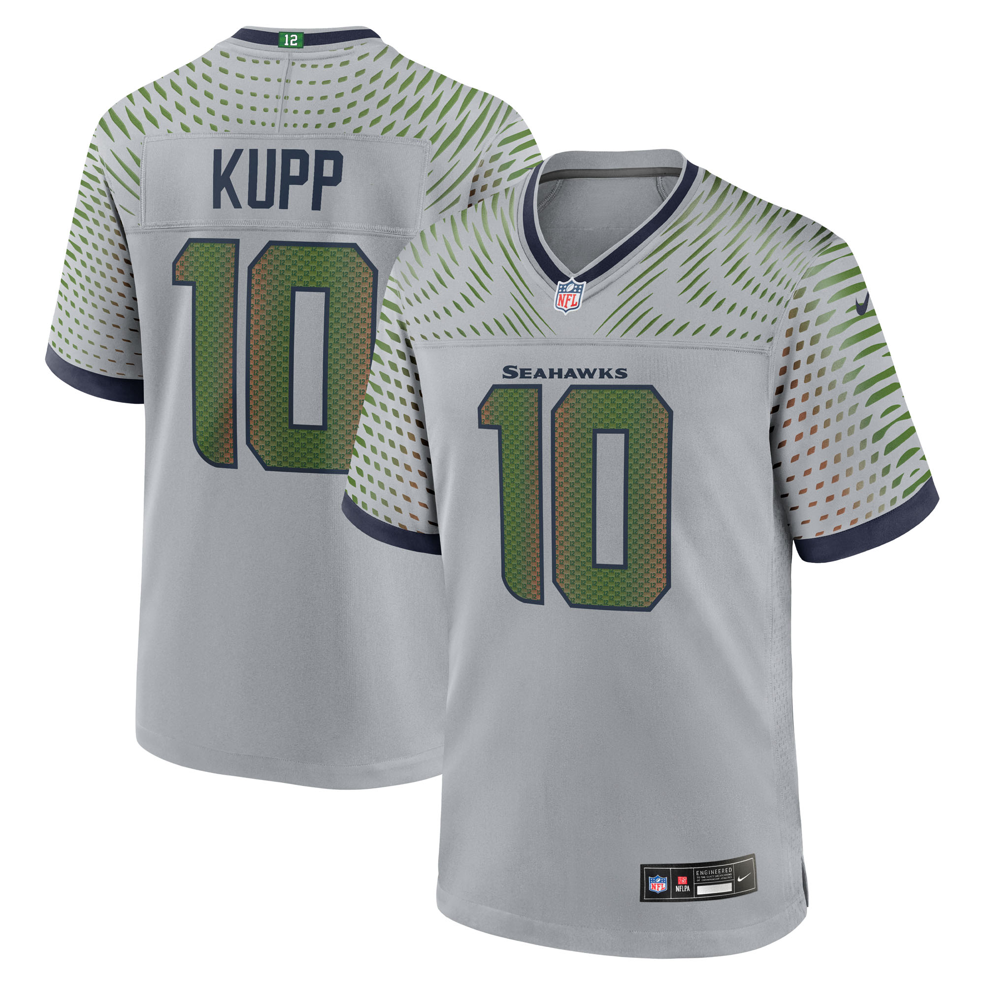 Seattle Seahawks Nike Game Rivalry Jersey - Grey - Cooper Kupp - Mens