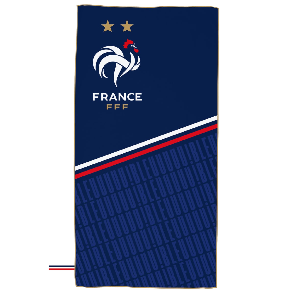 Serviette microfibre France - 70 x 140 cm - Motif répétitif