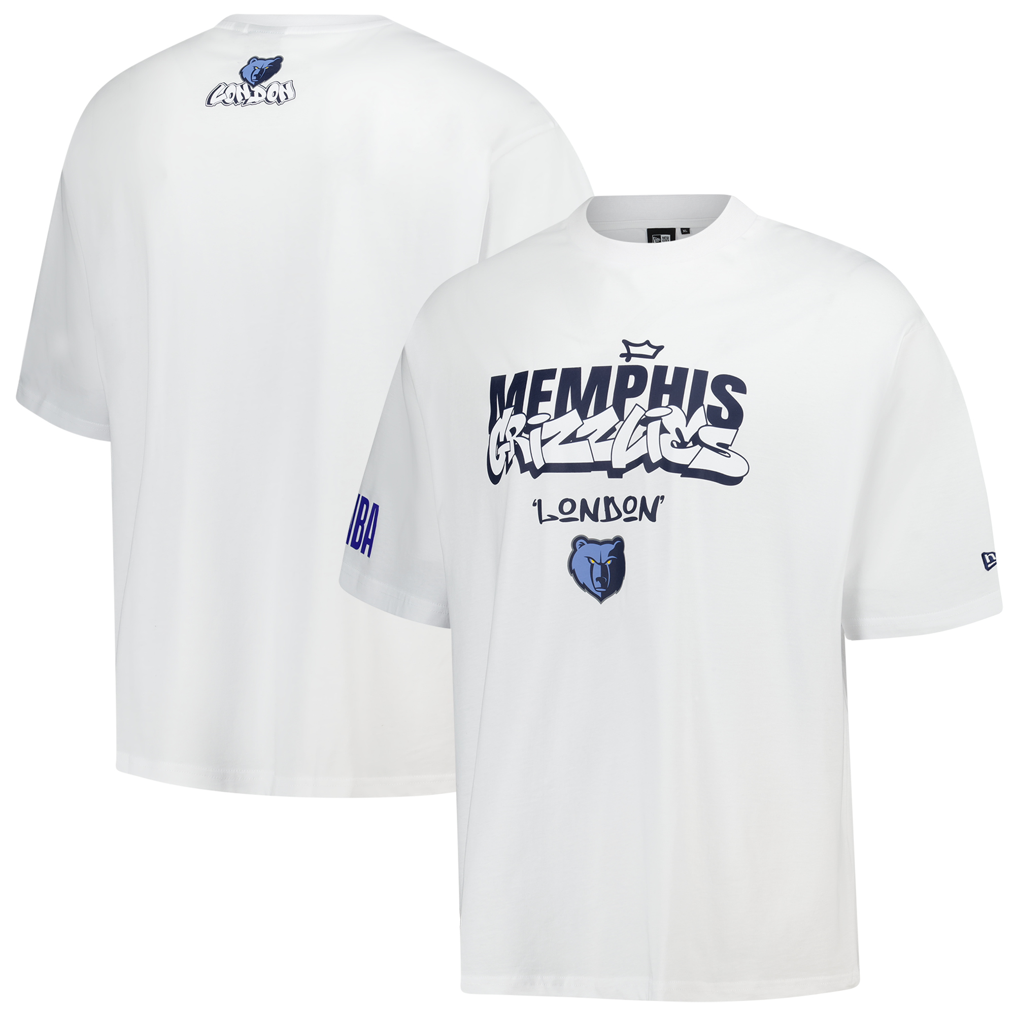 Memphis Grizzlies New Era NBA London Game 2026 Basketball-T-Shirt