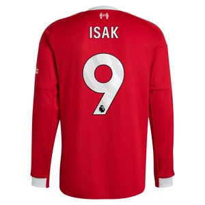 Maillot Liverpool adidas Domicile 25/26 - Manches longues avec flocage Isak 9, vue 4