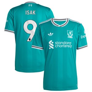 Maillot adidas Liverpool Troisième 25/26 avec flocage Isak 9, vue 1