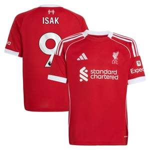 Maillot Liverpool adidas Domicile 25/26 - Enfant avec flocage Isak 9, vue 2