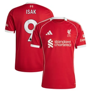 Maillot Liverpool adidas Domicile 25/26 avec flocage Isak 9, vue 1