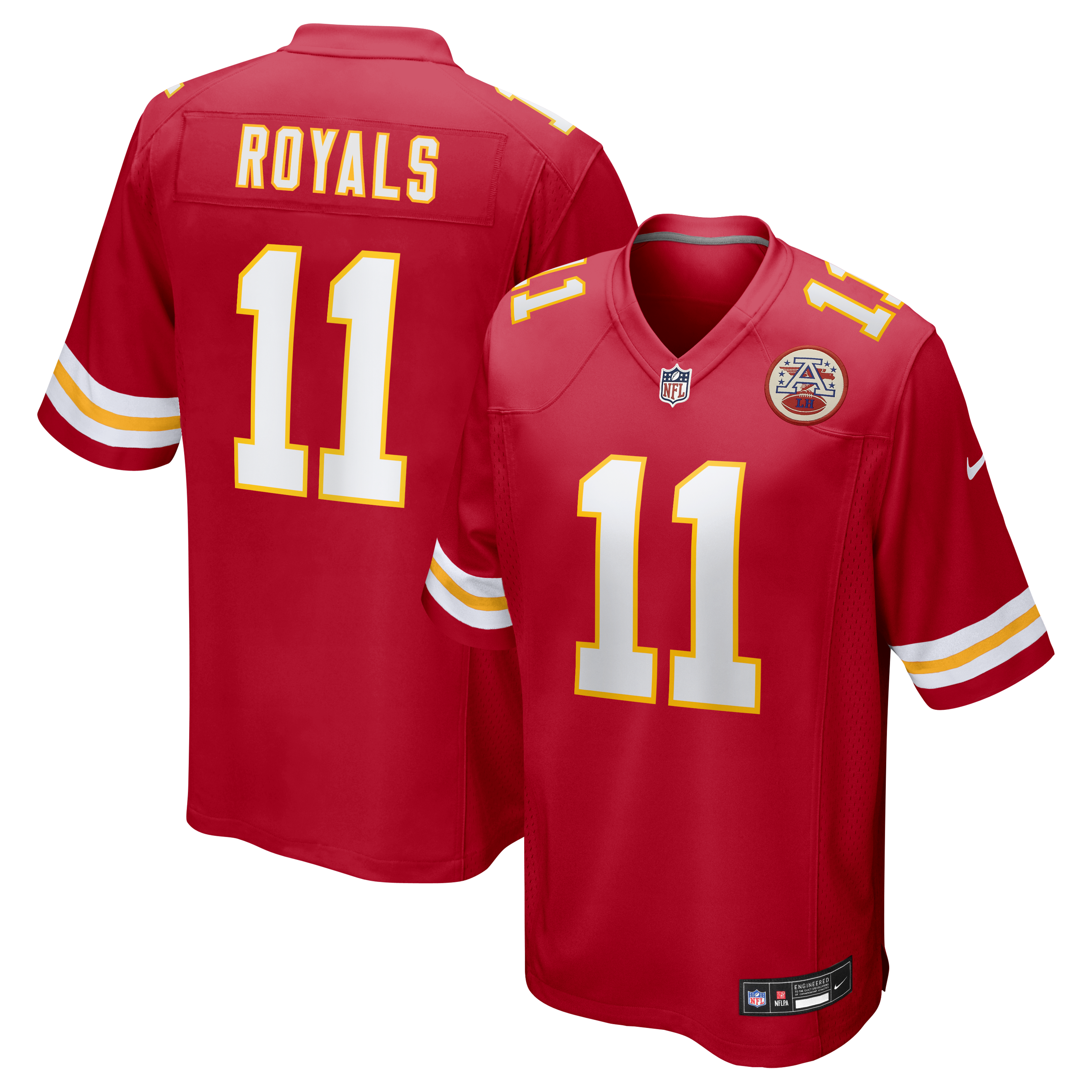 Men's Nike Jalen Royals Red Kansas City Chiefs Team Game Jersey