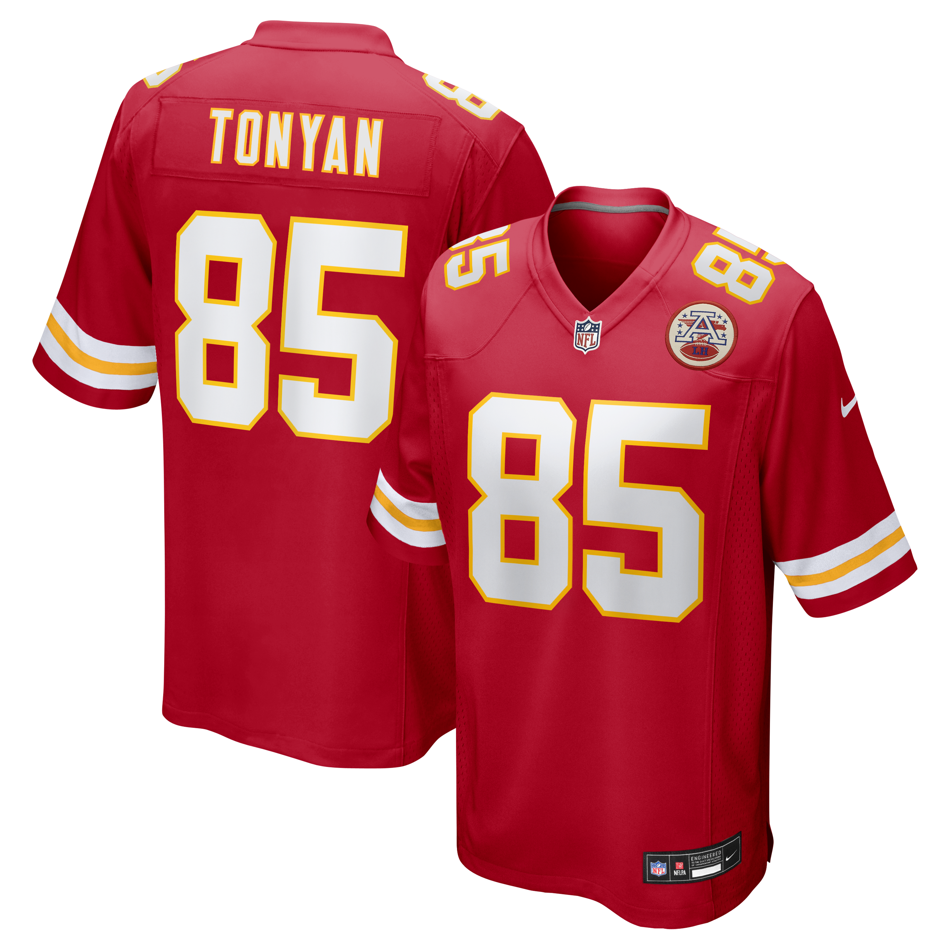 Men's Nike Robert Tonyan  Red Kansas City Chiefs Team Game Jersey