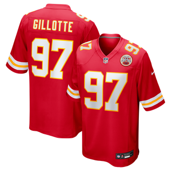 Men's Nike Ashton Gillotte  Red Kansas City Chiefs Team Game Jersey