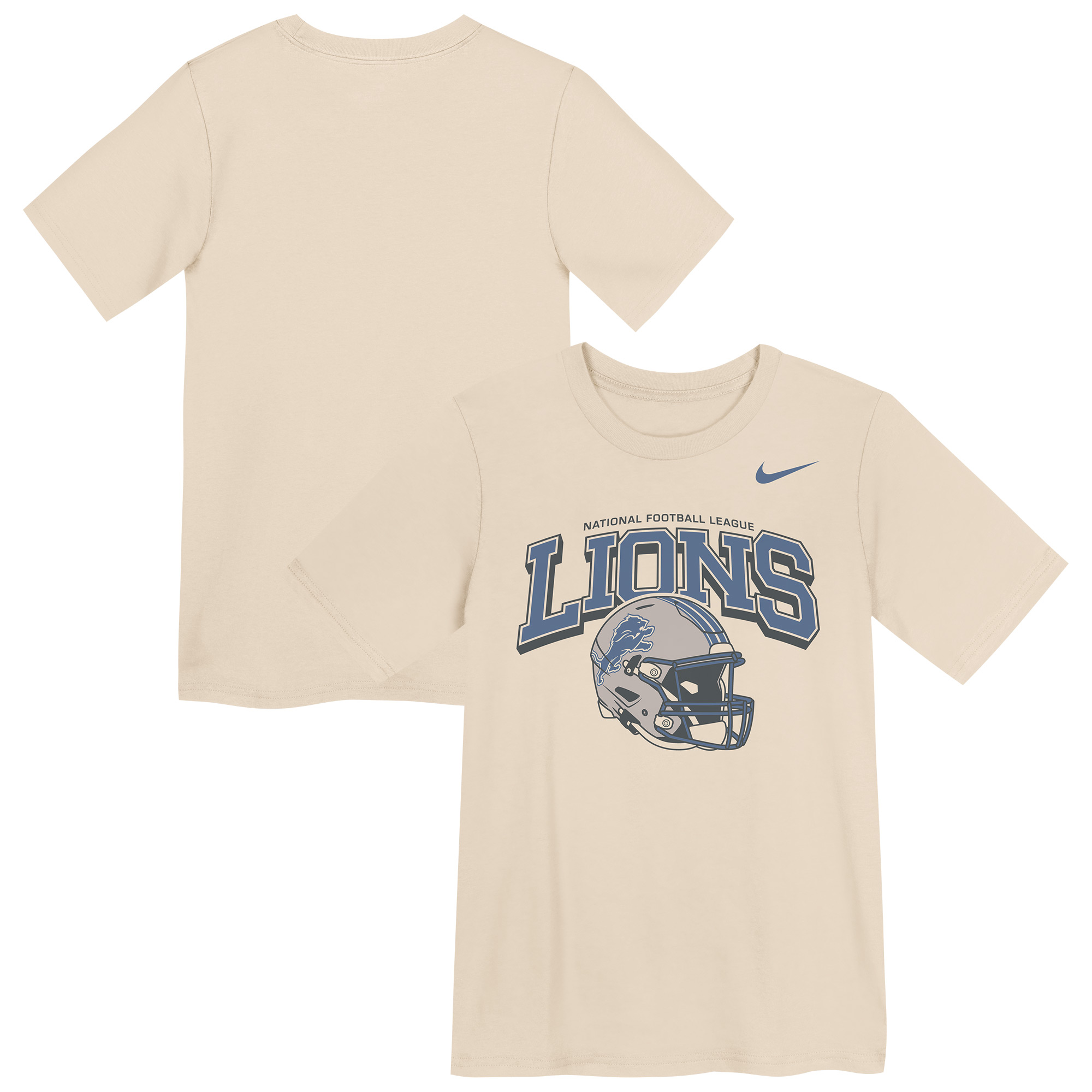 Preschool Nike  Natural Detroit Lions Vintage Easy Lane T-Shirt