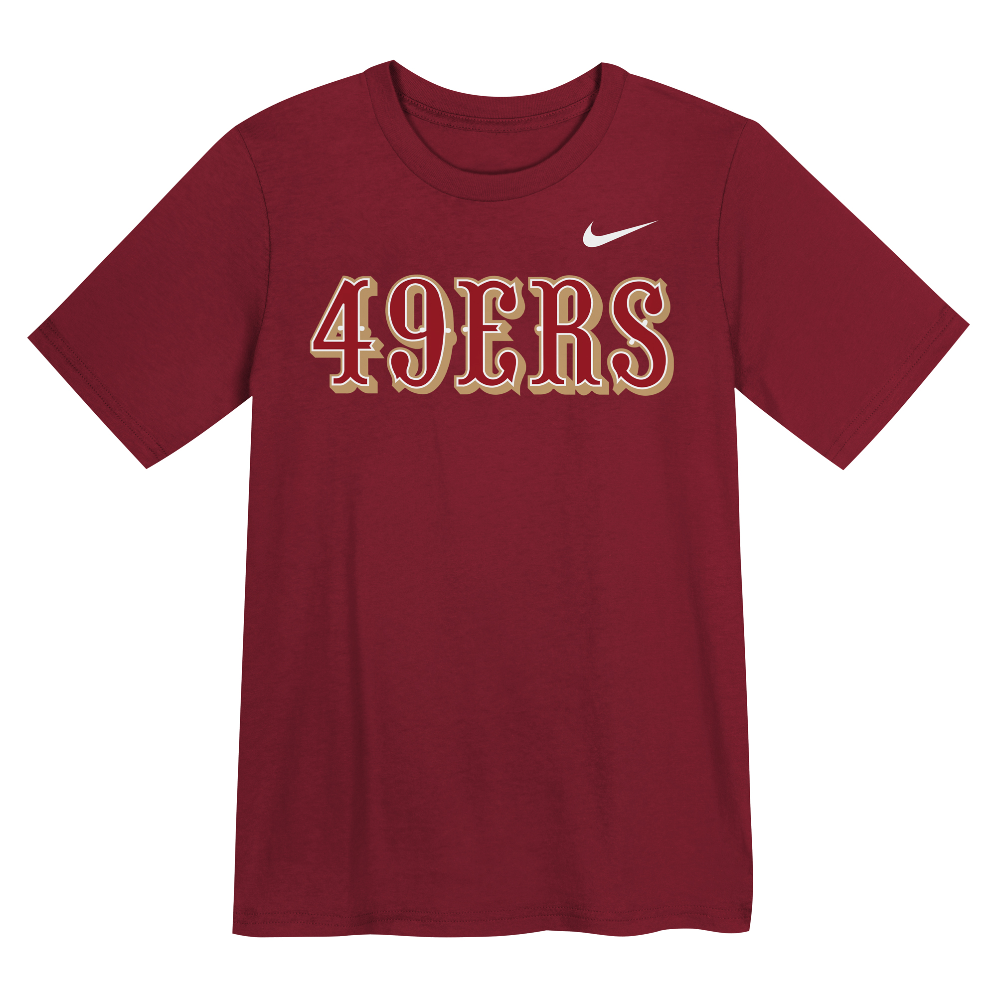 Preschool Nike  Scarlet San Francisco 49ers Wordmark T-Shirt
