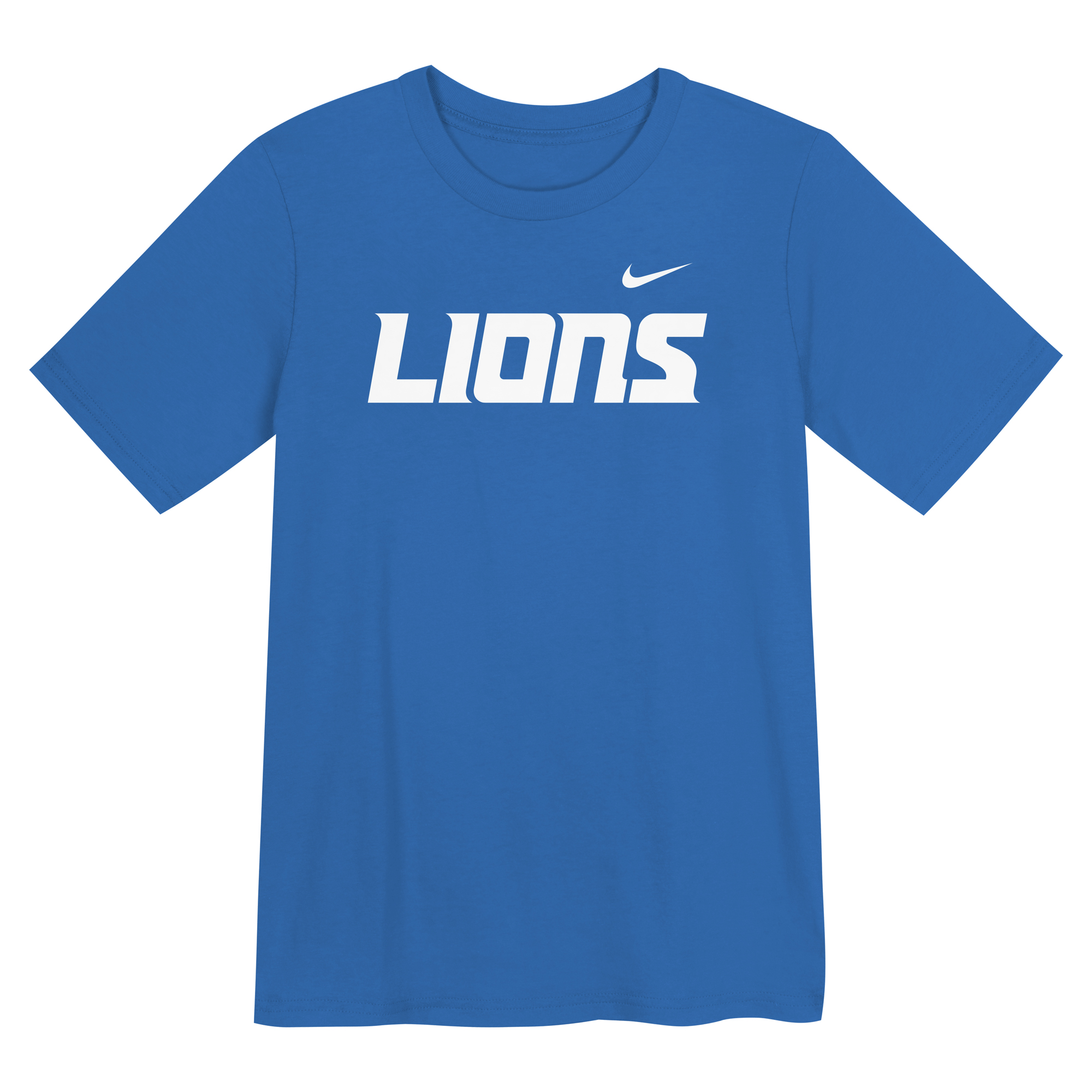 Preschool Nike  Blue Detroit Lions Wordmark T-Shirt