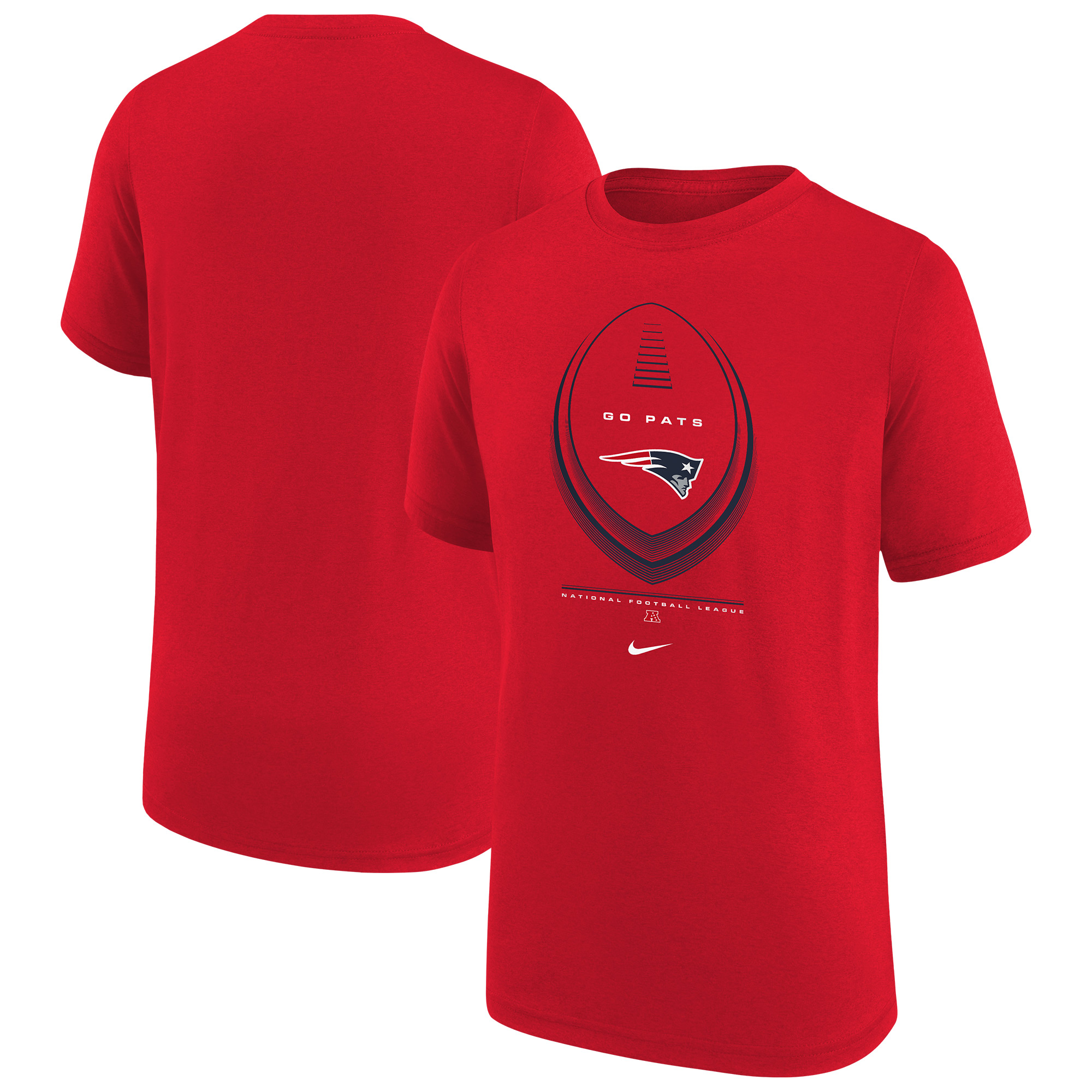 New England Patriots Legend Icon Big Kids' Nike Dri-FIT NFL T-Shirt in Red | Z1B7NFQFPAT-NEB