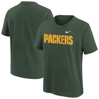 Youth Nike Green Green Bay Packers Wordmark T-Shirt