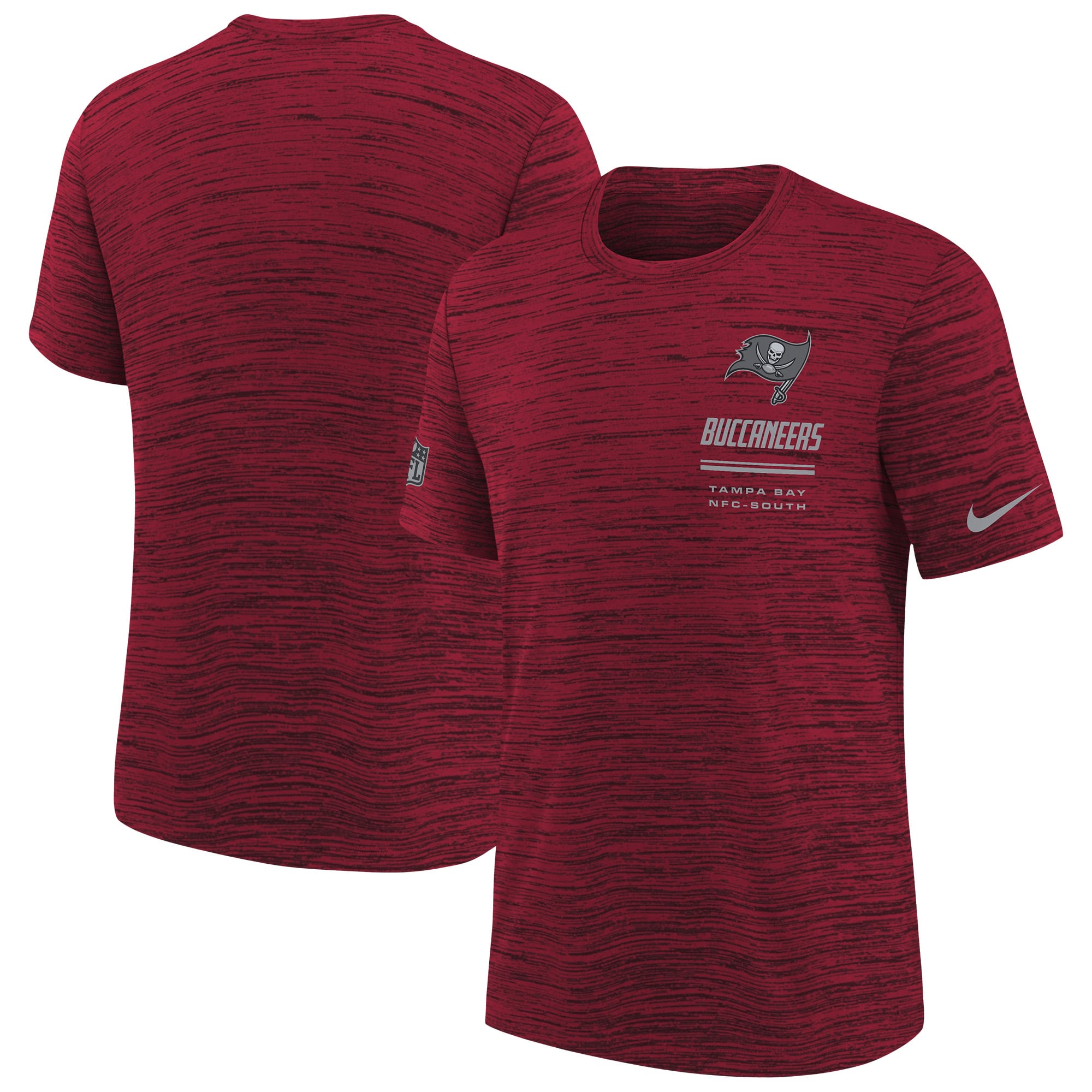 Youth Nike  Red Tampa Bay Buccaneers Sideline Velocity Dri-FIT T-Shirt