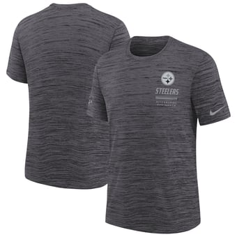 Youth Nike  Black Pittsburgh Steelers Sideline Velocity Dri-FIT T-Shirt