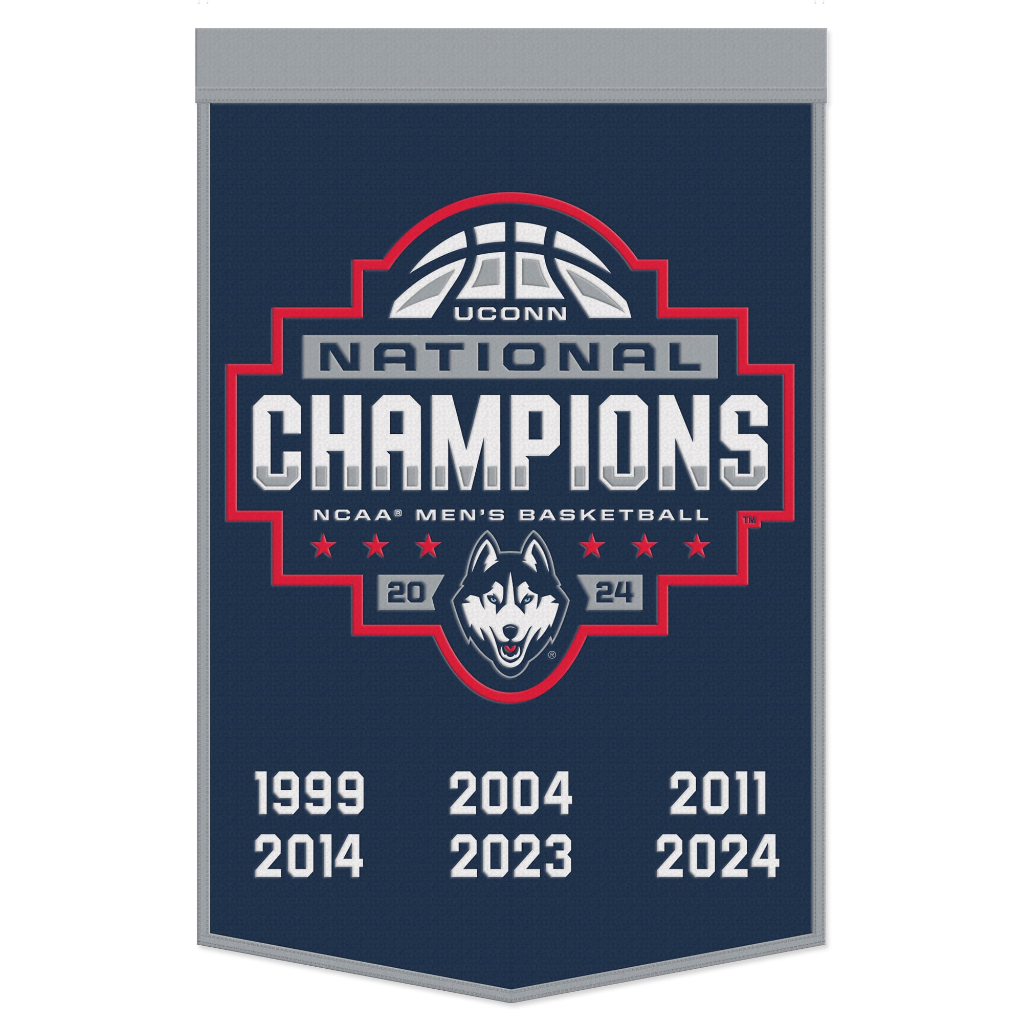 WinCraft UConn Huskies 24" x 38" Wool Championship Banner