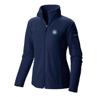Women's Columbia Navy Seattle Mariners Give & Go II Fleece Full-Zip Jacket