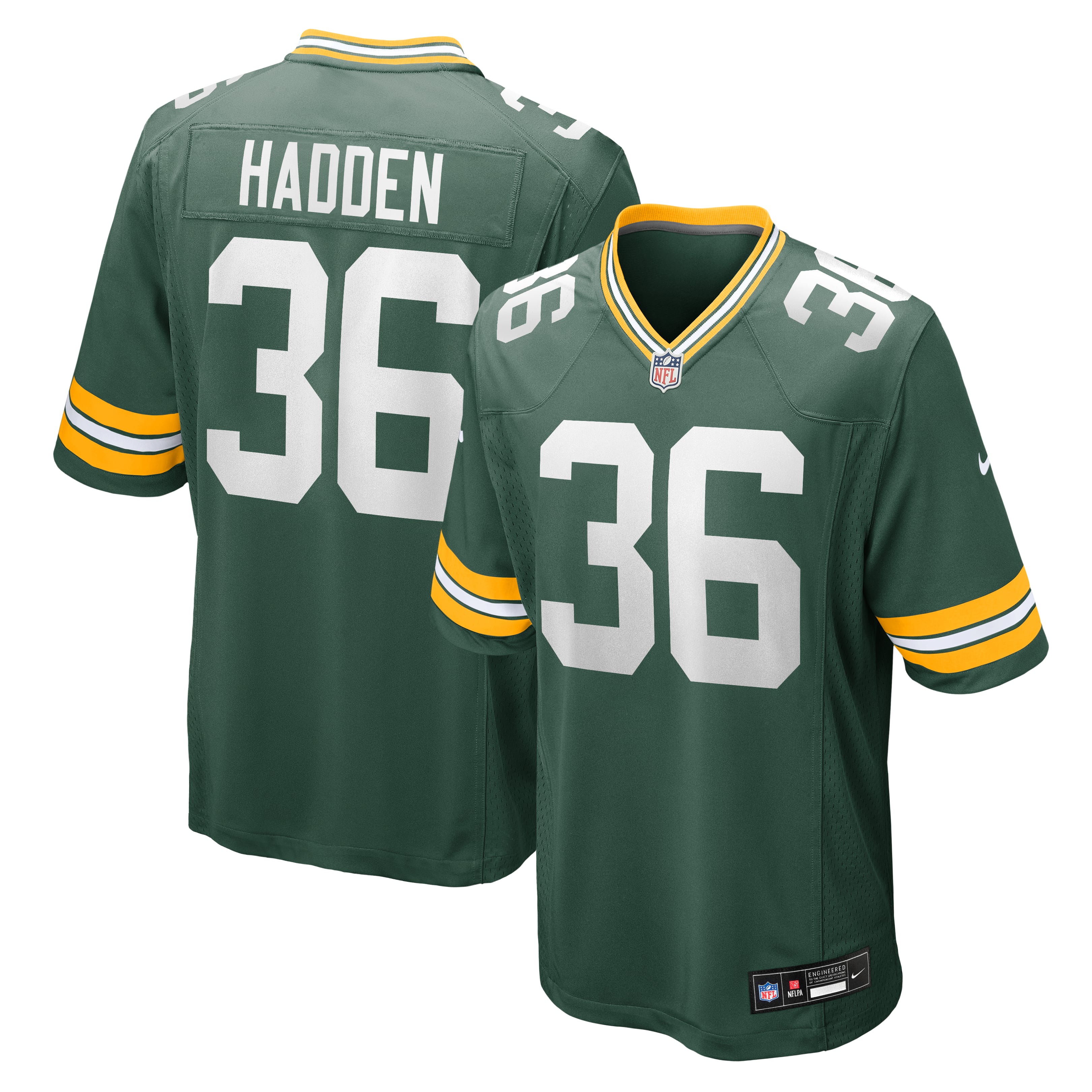 Men's Nike Kamal Hadden  Green Green Bay Packers Team Game Jersey
