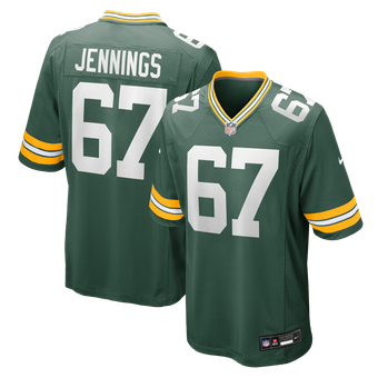 Men's Nike Donovan Jennings  Green Green Bay Packers Team Game Jersey