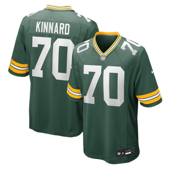 Men's Nike Darian Kinnard  Green Green Bay Packers Team Game Jersey