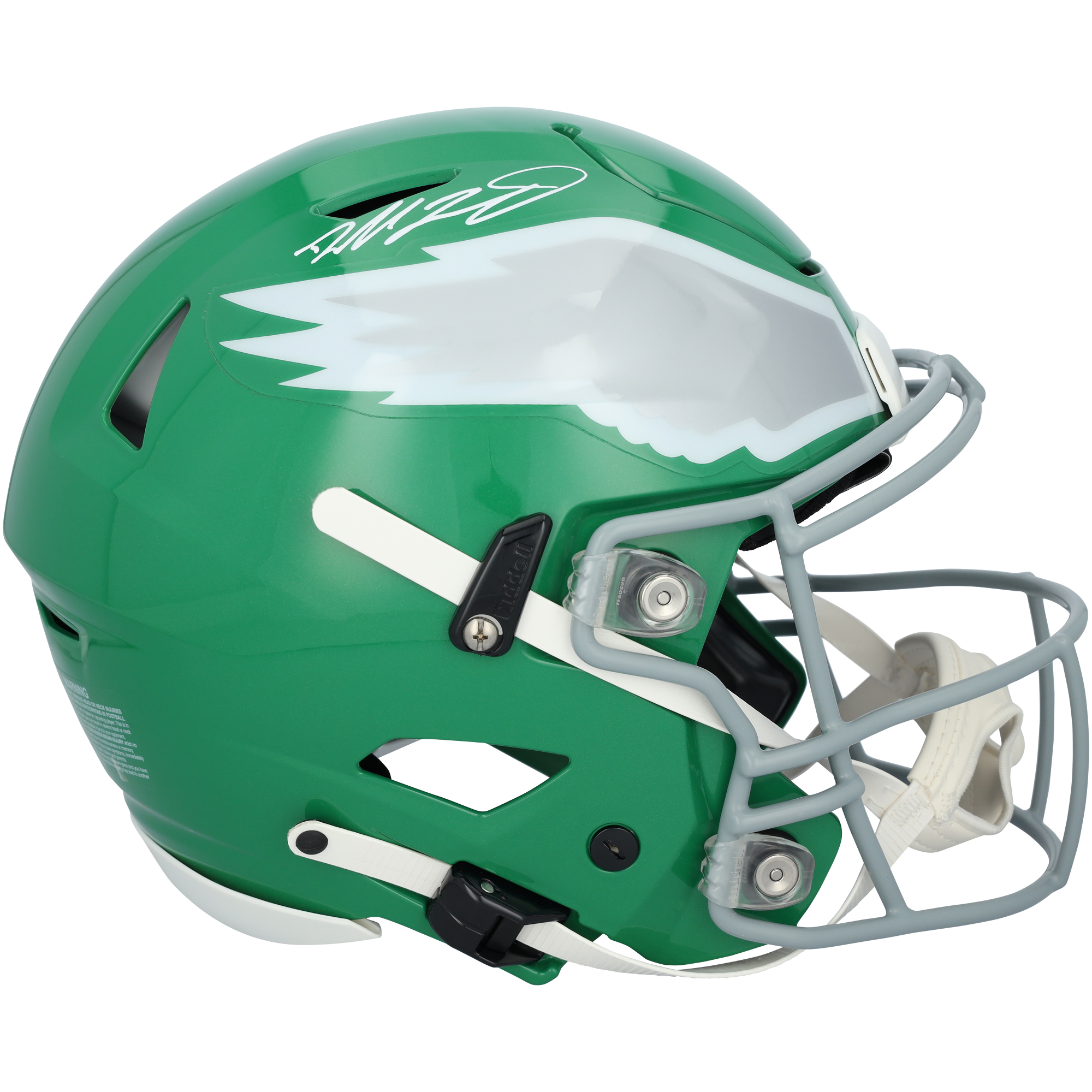 Dallas Goedert Philadelphia Eagles Autographed Riddell Kelly Green Speed Flex Authentic Helmet