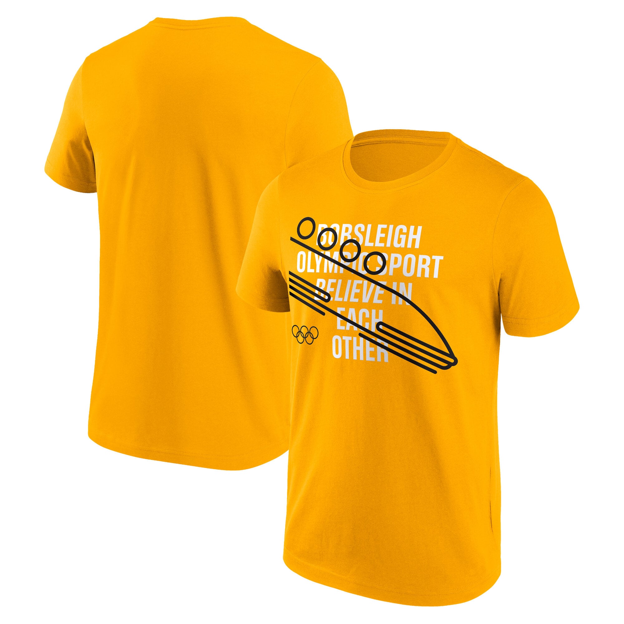 Maglietta grafica The Olympic Collection Bobsleigh - Oro - Unisex