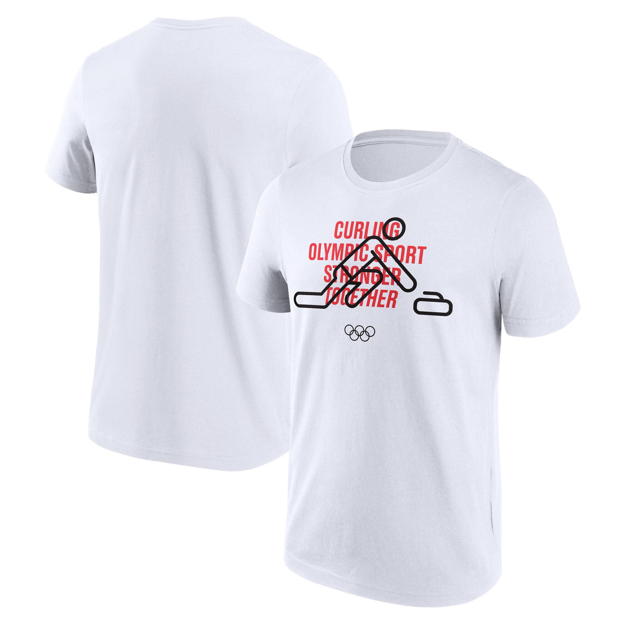 Maglietta grafica The Olympic Collection Curling - Bianca - Unisex