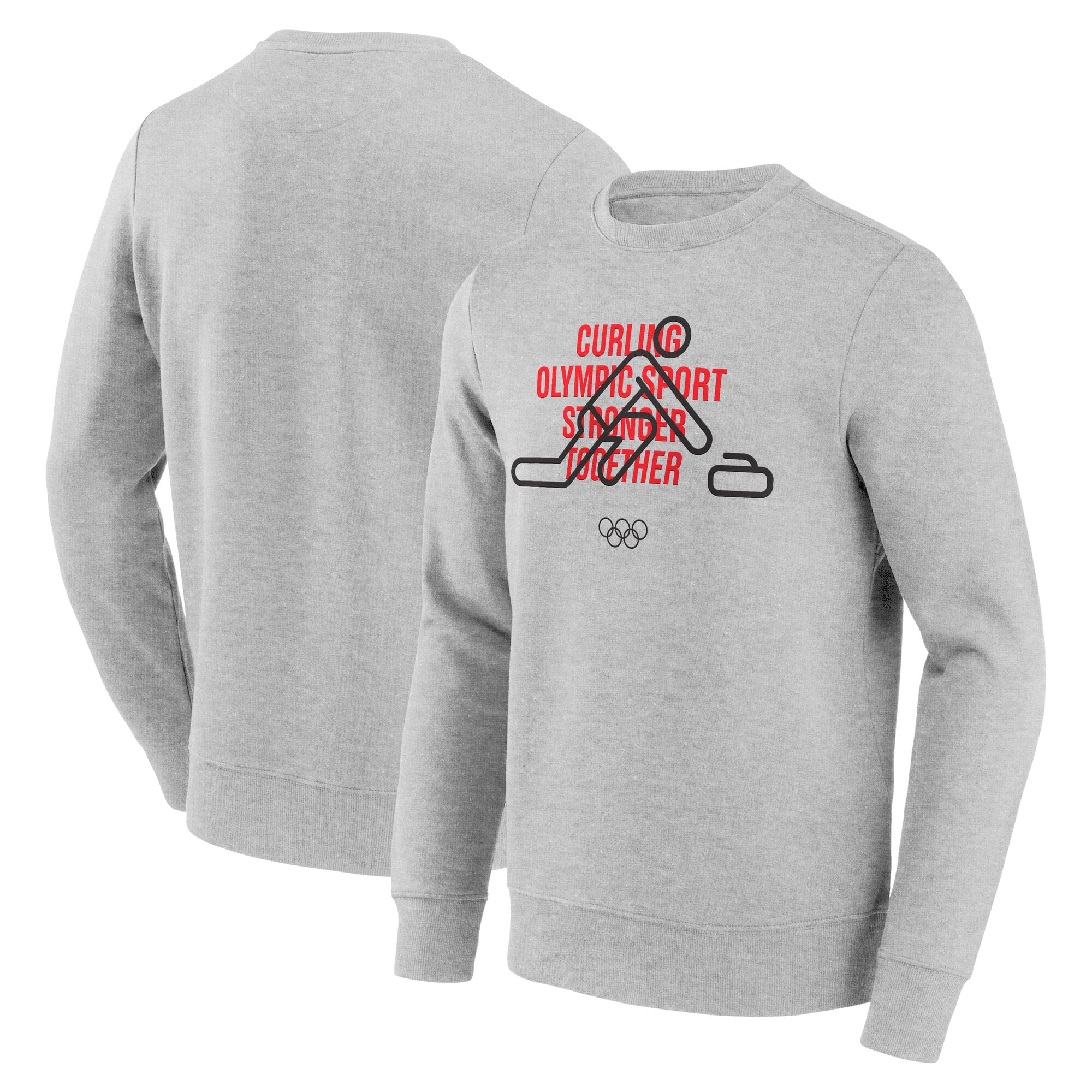 Felpa girocollo The Olympic Collection Curling - Grigia - Unisex