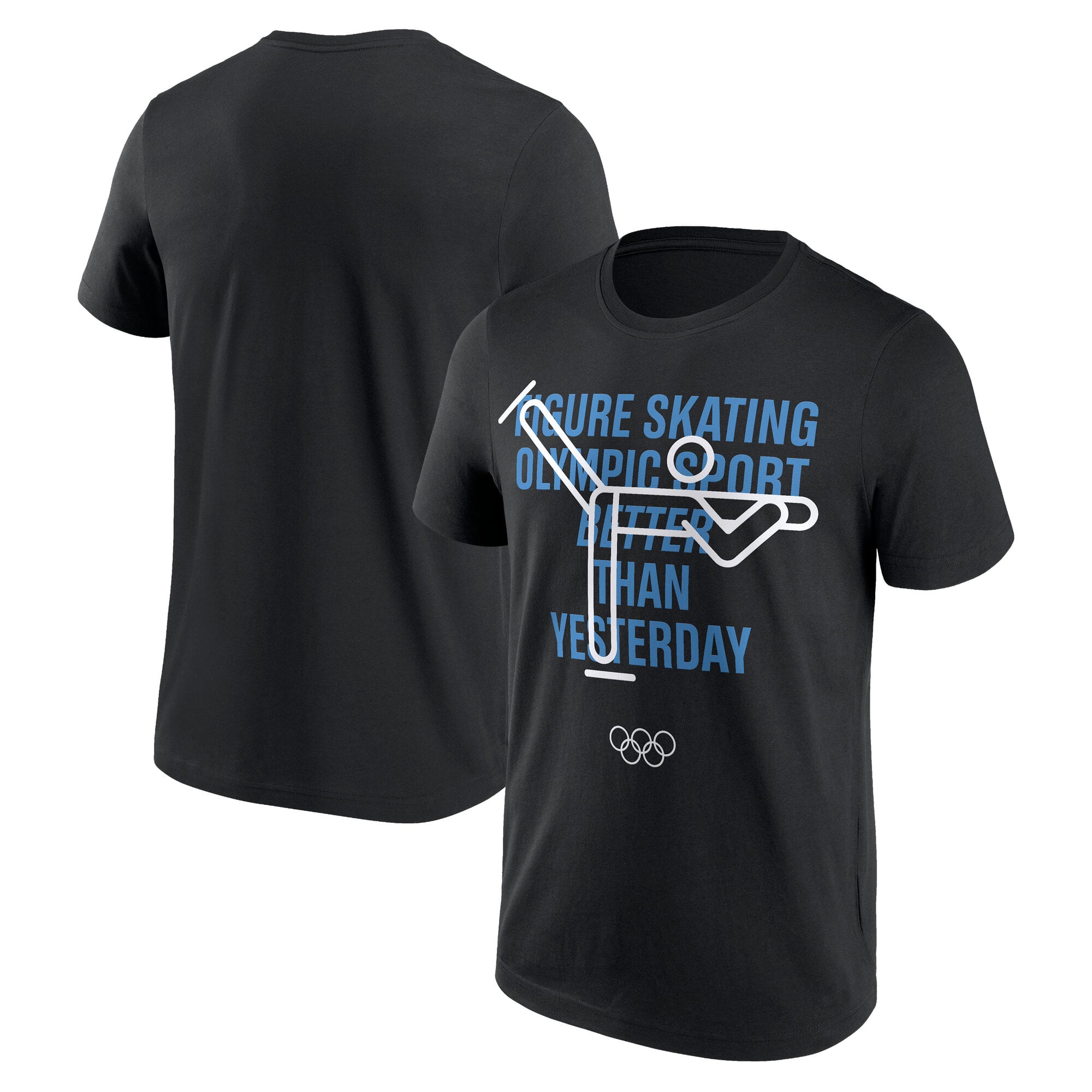 Maglietta grafica The Olympic Collection Pattinaggio di Figura - Nera - Unisex