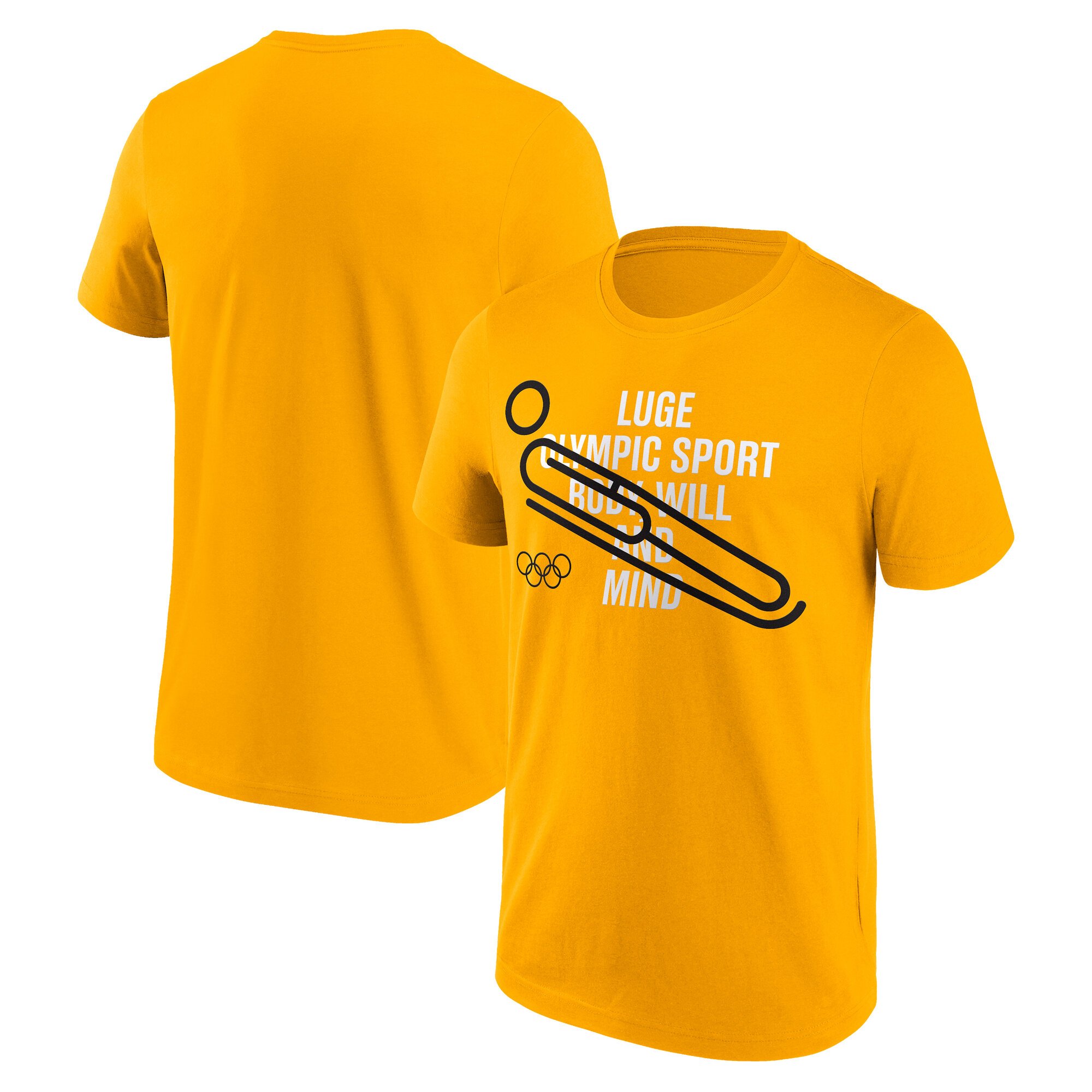 Maglietta grafica The Olympic Collection Slittino - Oro - Unisex